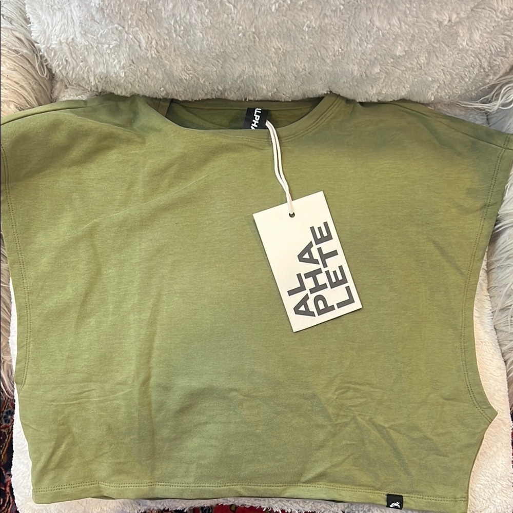 Alphalete Olive Green Boxer Tee